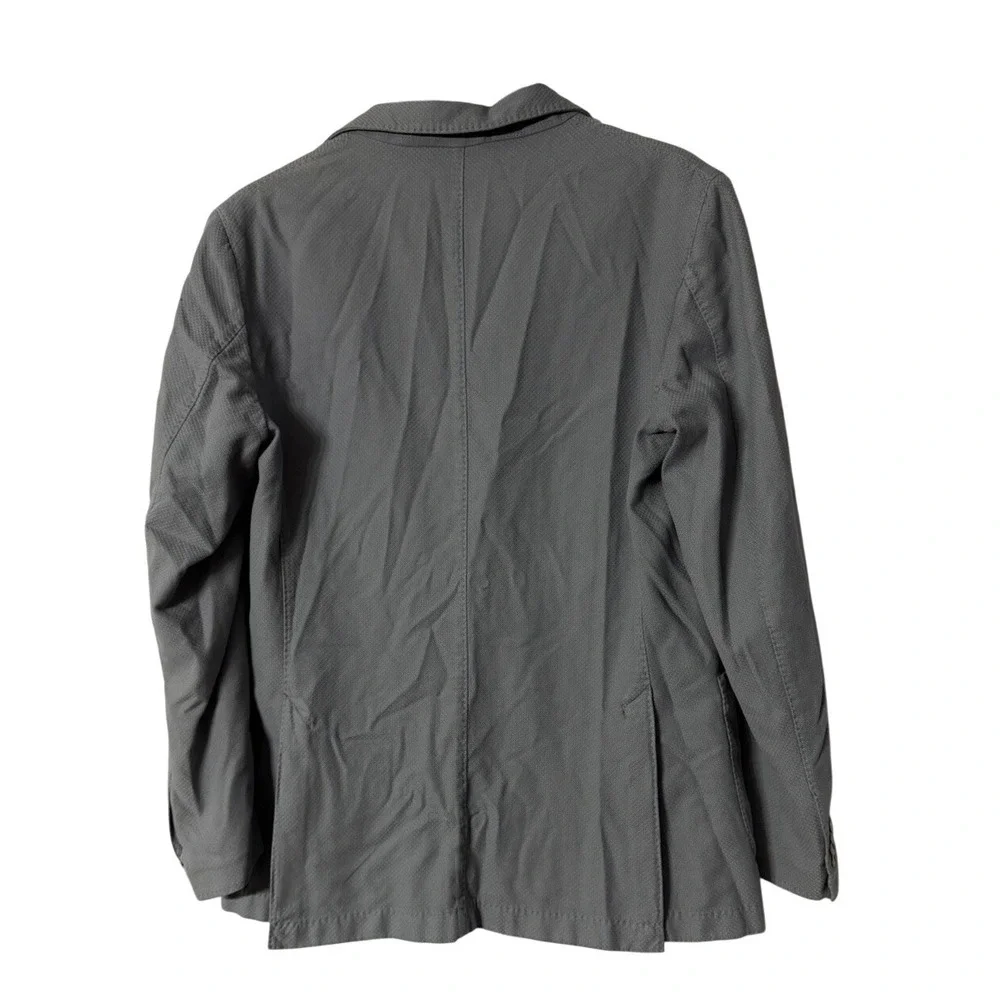 NWT San Remo Mens Long Sleeve Comfort‎ Cotton Casual Gray Jacket Blazer Size 50